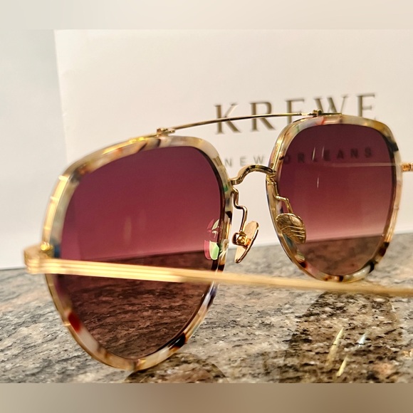 KREWE Sunglasses - BAKER - 18K Titanium + Gelato Mirrored - Picture 5 of 10
